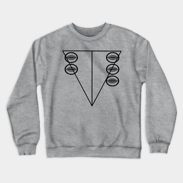 Eyes n' Triangle Crewneck Sweatshirt by JimmyG